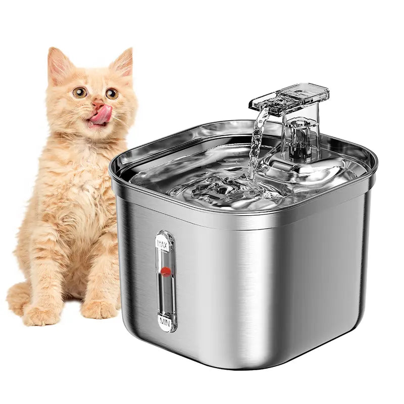  Cat Water Fountain Stainless Steel